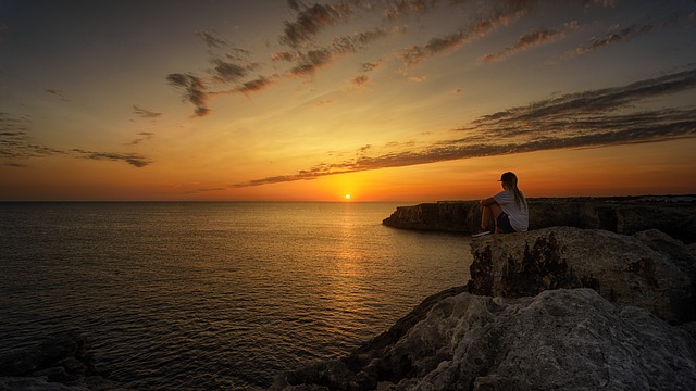 atardecer en Menorca