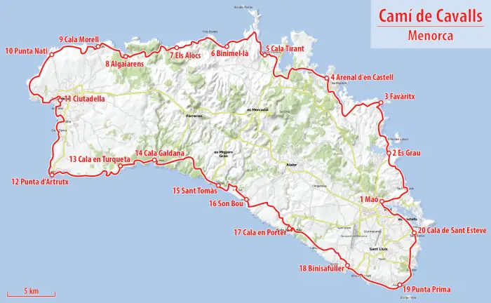 Mapa cami de cavallas